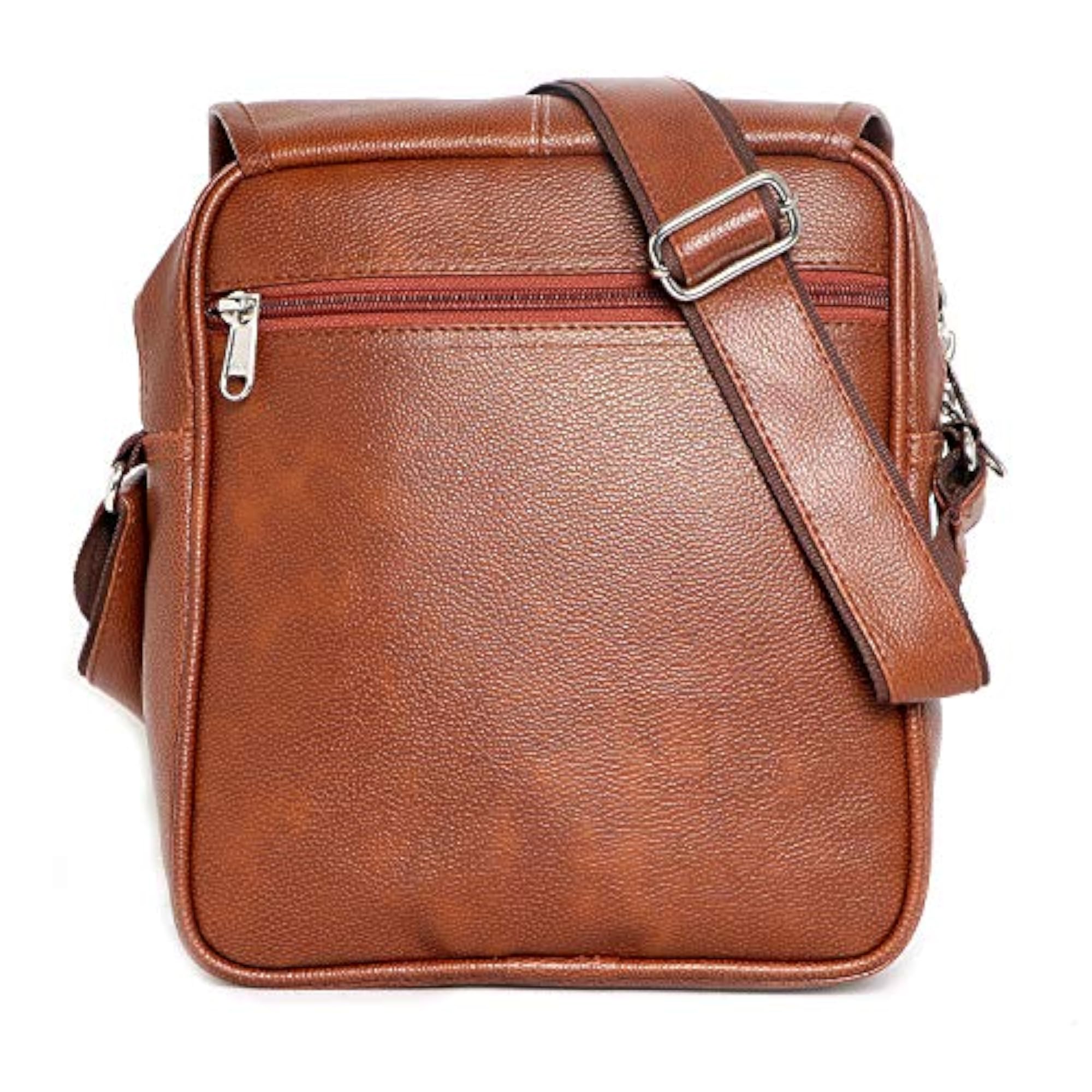 Men's Synthetic Leather Cross Body Travel Messenger Bag