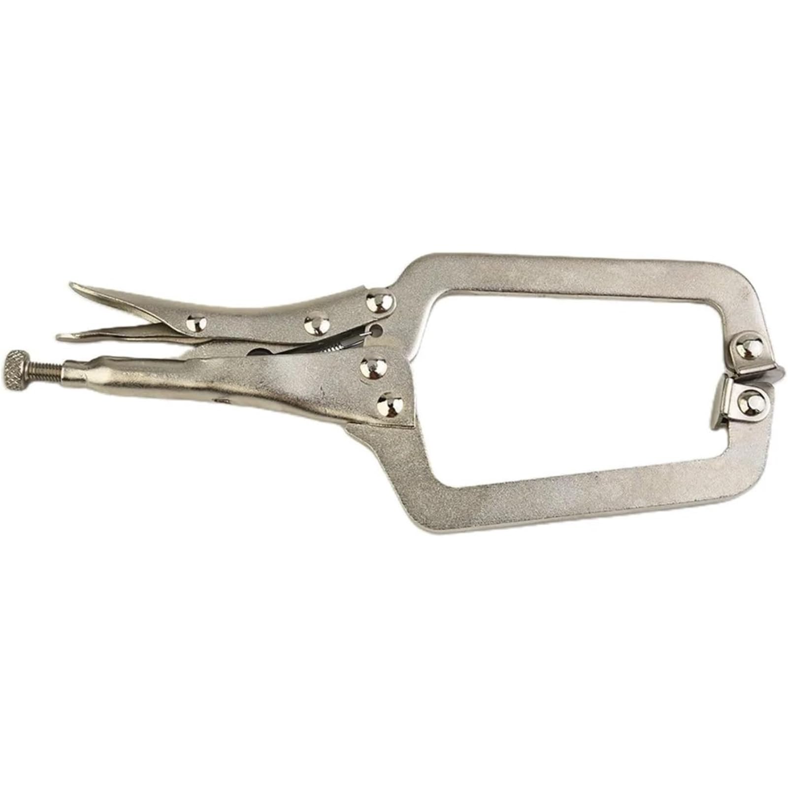Pinza de presión Tipo C de Acero de 9 Pulgadas con mordaza pivotante; Herramienta de Alta Resistencia y precisión para Soldadura, carpintería y metalurgia
