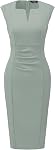 Allegra K Sheath Robe Pencil Work Robes de bureau professionnelles sans manches pour femme