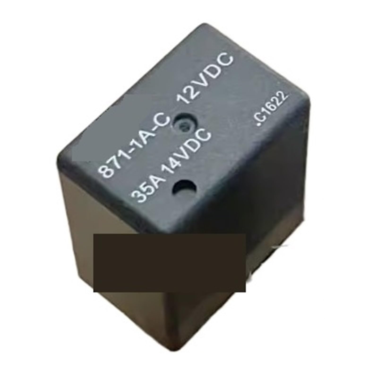 Relais 897-1A-C 12VDC 35A 4 broches pour circuit automobile - Lot de 3 pièces
