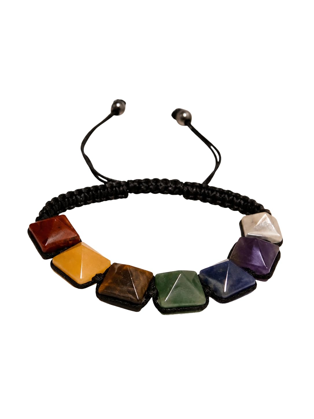7 Chakra Pyramid Bracelet Cord for Men & Women | Adjustable Handmade-image-39