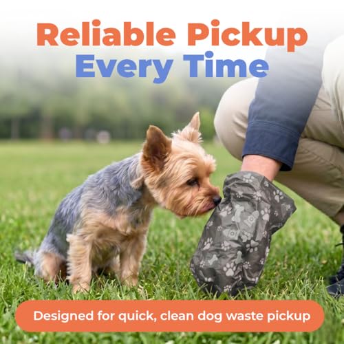 Image of Best Pet Supplies Dog Poop Bags (150 Bags) for Waste Refuse Cleanup, Doggy Roll Replacements for Outdoor Puppy Walking and Travel, Leak Proof and Tear Resistant, Thick Plastic - Gray