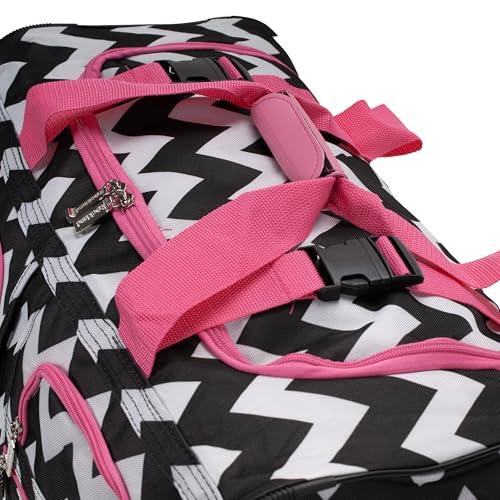 Image of Rockland Rolling Duffel Bag, Black, 22 inch