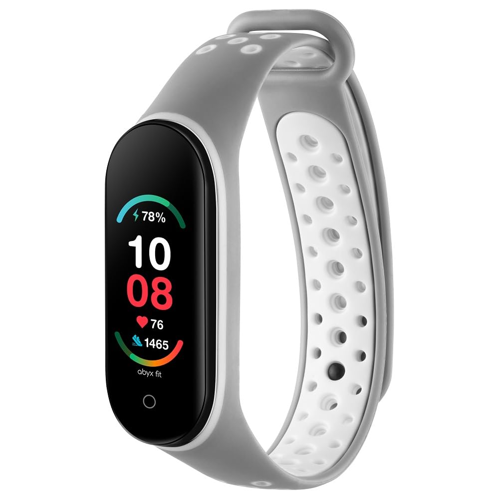Montre connectée Abyx Fit : bracelet gris, fitness + technologie avancée + sportifs + running + écran tactile + 42mm