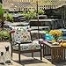 All Smiles Outdoor Chair Cushions for Patio Furniture Set of 24X24 Inch Deep Seat Waterproof Resistant with Removable Cover Garden Flowers Farmhouse Decorative Cushions for Seat Yard Garden Deck