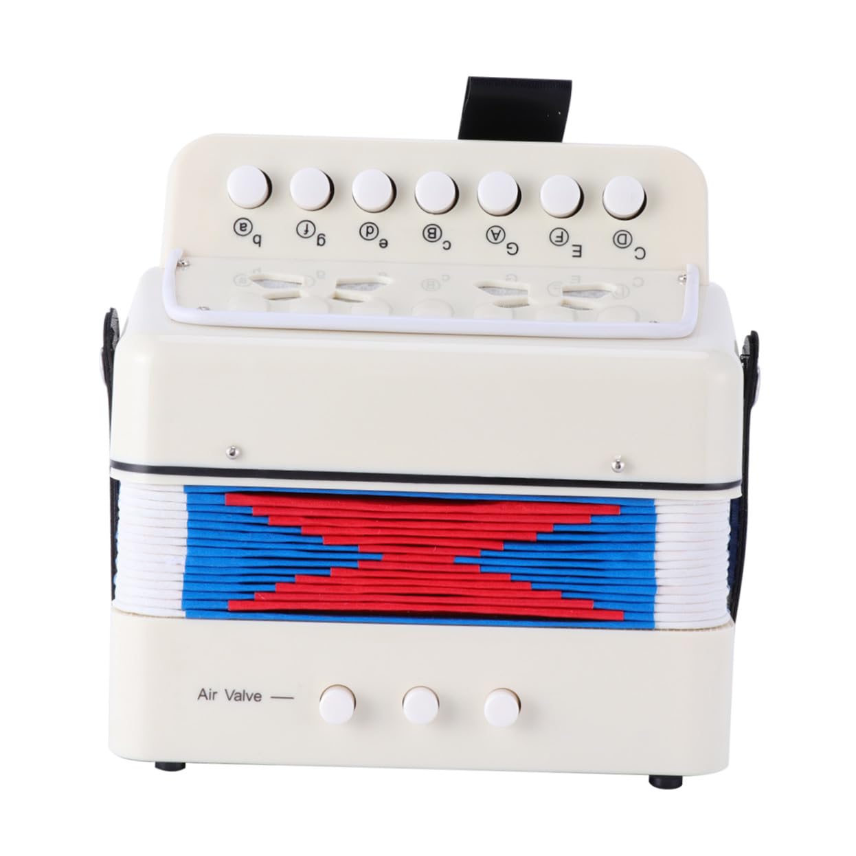 Fisarmonica per Mini Giocattolo Musicale Educativo in Plastica Abs e Metallo Strumento per Sviluppo Cognitivo e Coordinazione Occhio-mano Regalo per Ragazzi e Ragazze
