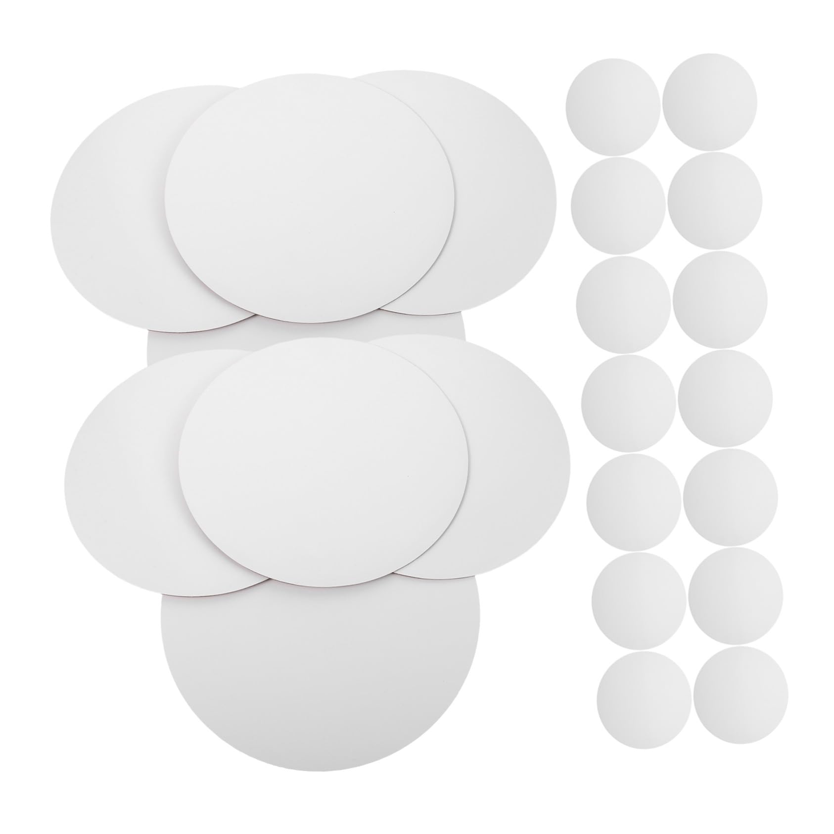 ULTECHNOVO 25pezzi Vassoio Torta Bianco Base in Cartone per Torte Supporto Robusto per Dessert per Matrimoni e Pasticceria
