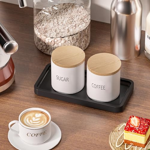 Weenson 004 Vanity Tray, Bathroom Tray For Makeup, Perfume, Jewelry Soap Dispenser, Decorative Tray For Candle, Keys, Small Black Tray For Counter Bamboo Catchall Tray thumb #6