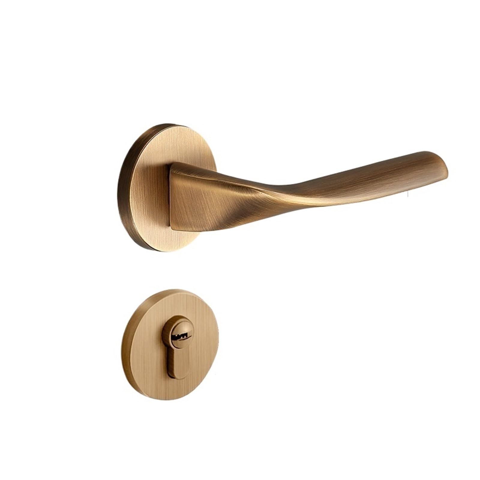 Aepqbgqj One Color Copper Door Lock Chinese Style Magnetic Silent Indoor Bedroom Room