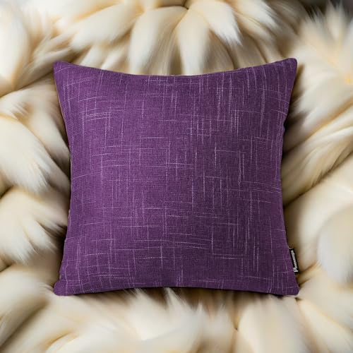 Generic Decorative Striped Polyester Blend Throw Pillow Set Cushions For Bed Sofa Living Room Solid Color Dyed Pillows 18X18 Inch thumb #7