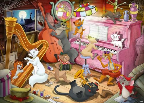 Puzzle 1000 pièces Collection Disney : Les Aristochats Ravensburger France - vue 3