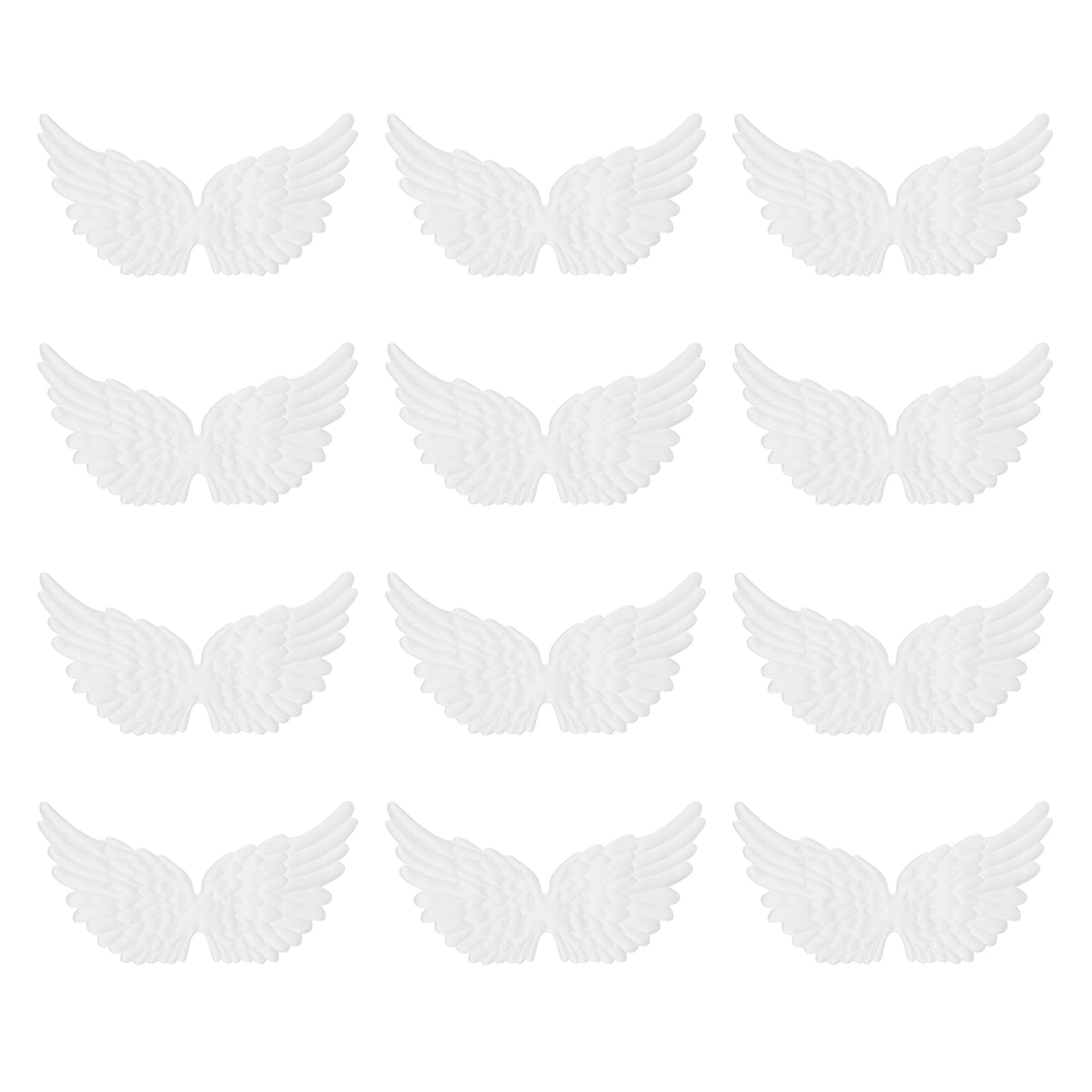 Alas de ángel para ropa que no se deshilachan ni pierden purpurina apliques PATIKIL 12cm