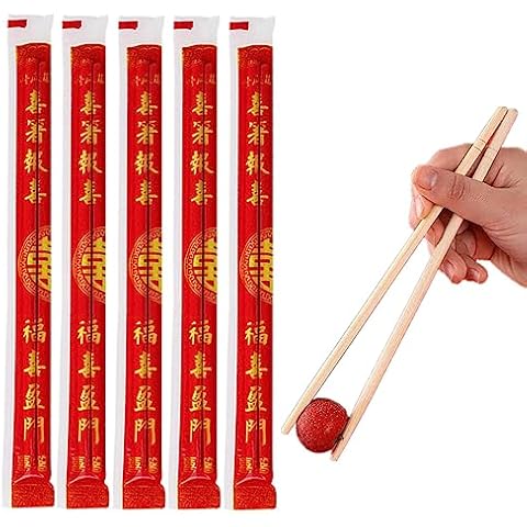 100 Pairs Chopsticks Reusable, Chopsticks Disposable, Bamboo Wood Chop Sticks Individually Wrapped, Pre-Separated, No Splinter Chopsticks, Korean Chinese Japanese Chopsticks for Sushi & Asian Dishes Cover