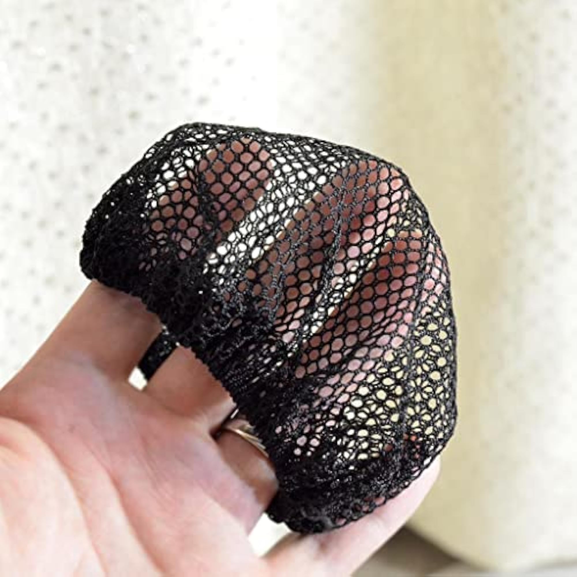3pc Ladies Crochet Mesh Bun Cover Snood, Hair Accessories