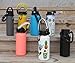 One MissionX Paracord Handle 2.0 for Hydro Flask Wide Mouth Water Bottles - Also Compatible with Iron Flask, Simple Modern, Takeya, Fits 12oz to 64oz - Durable & Secure Accessories (Pink Azalea)