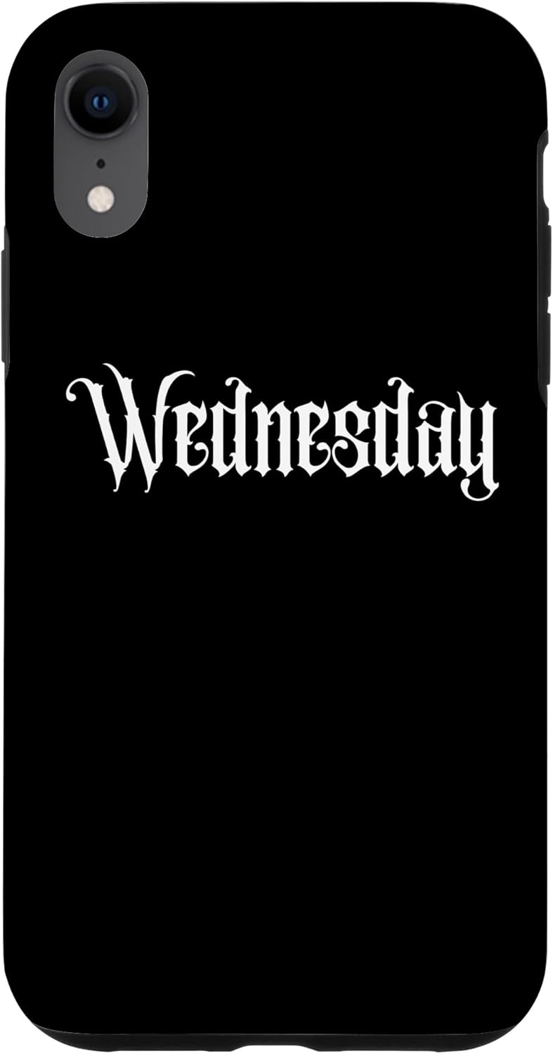 WEDNESDAY, DARK HUMOR, GOTHIC FAMILY, BLACK COMEDY INSPIRED Case for iPhone XR
