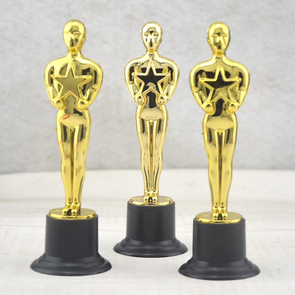 Lot de 24 Statuettes de TrophéEs en Plastique Award pour Les Faveurs de FêTe, RéCompense Scolaire, Prix de, Prix de FêTe - 3