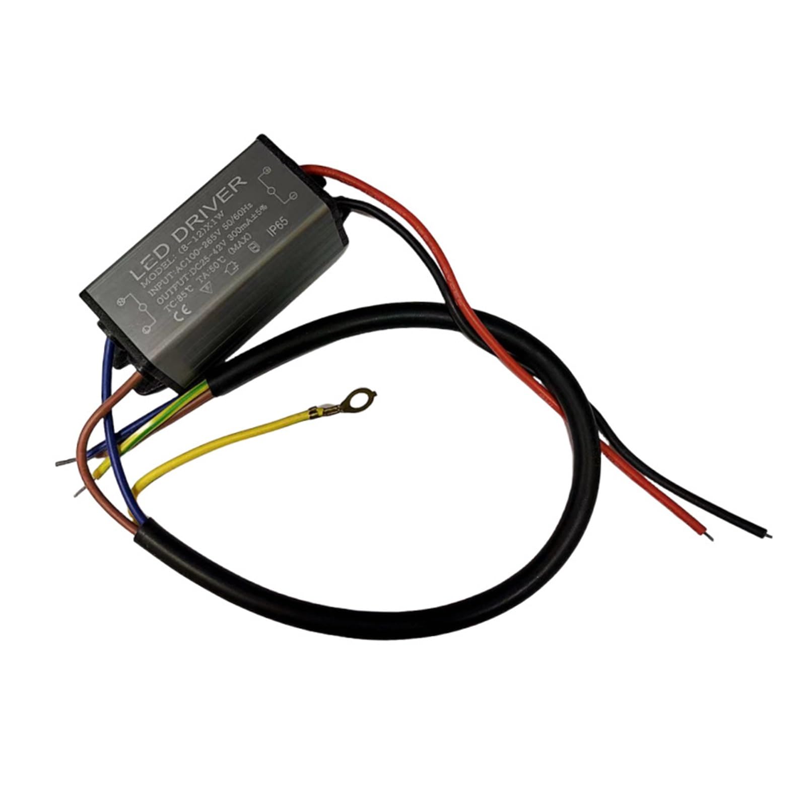 JVDDI LED Driver LED Waterproof Driver Power Supply 1-100w Full String Ceiling Lamp Wall Washer Transformer Constant Current Ballast(8-12x1 Leather line)