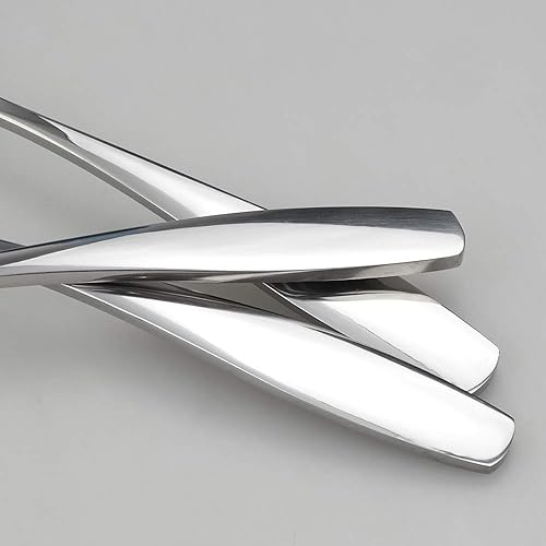 Miniatura 2 de Ggbin 6 cucharas de acero inoxidable para servir bufé, 9.75 pulgadas