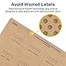 Avery Kraft Brown Square Labels with Sure Feed, 1.5