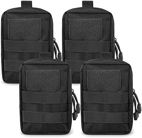 Gogoku 4-Pack Molle Pouch Tactical Molle Pouches Compact Utility EDC Waist Bag Pack