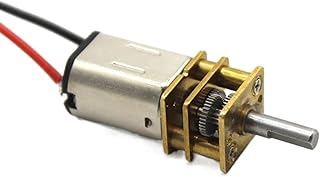 ELLANA Powered Mini Micro N20 Geared Motor, All-Metal Gearbox N20 Motor with Wire, Simple DIY Production of Smart Car Robot Electric Model Slow Motor High Toruqe Torque Gear