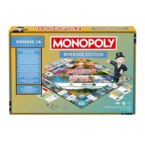 Monopoly Riverside CA Edition juego de mesa familiar miniatura 3