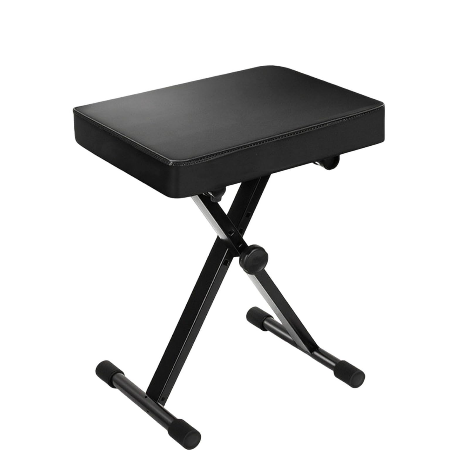 Keyboardbank mit klappbarem X-Rahmen höhenverstellbar Klavierbank mit klappbarem X-Rahmen klappbar Klavierbank gepolstertem Sitz für Musikzimmer