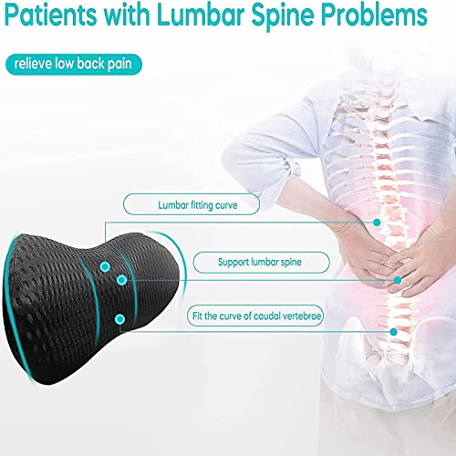 TTKXT Ergonomic Memory Foam Lumbar Support Pillow #TOP17