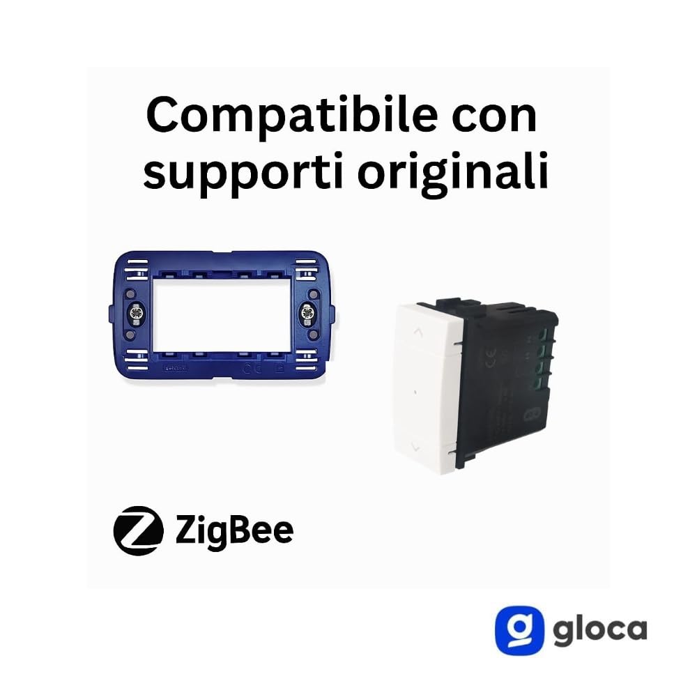 gloca Seria Zigbee E-SMART TUYA (HUB-DEVIATOR-DIMMER-TAPPAREL) kompatybilny z życiem (ZigBee Smart Connected Button do rolety Tuya)
