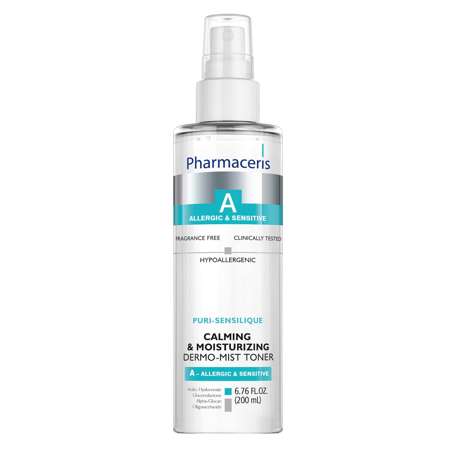 Calming Mist Toner - Soothing & Hydrating Face Mist for Sensitive & Allergy-Prone Complexion; Restores pH, Refreshes & Supports Skin’s Barrier & Microbiome Puri-SENSILIQUE, 6.76 fl oz