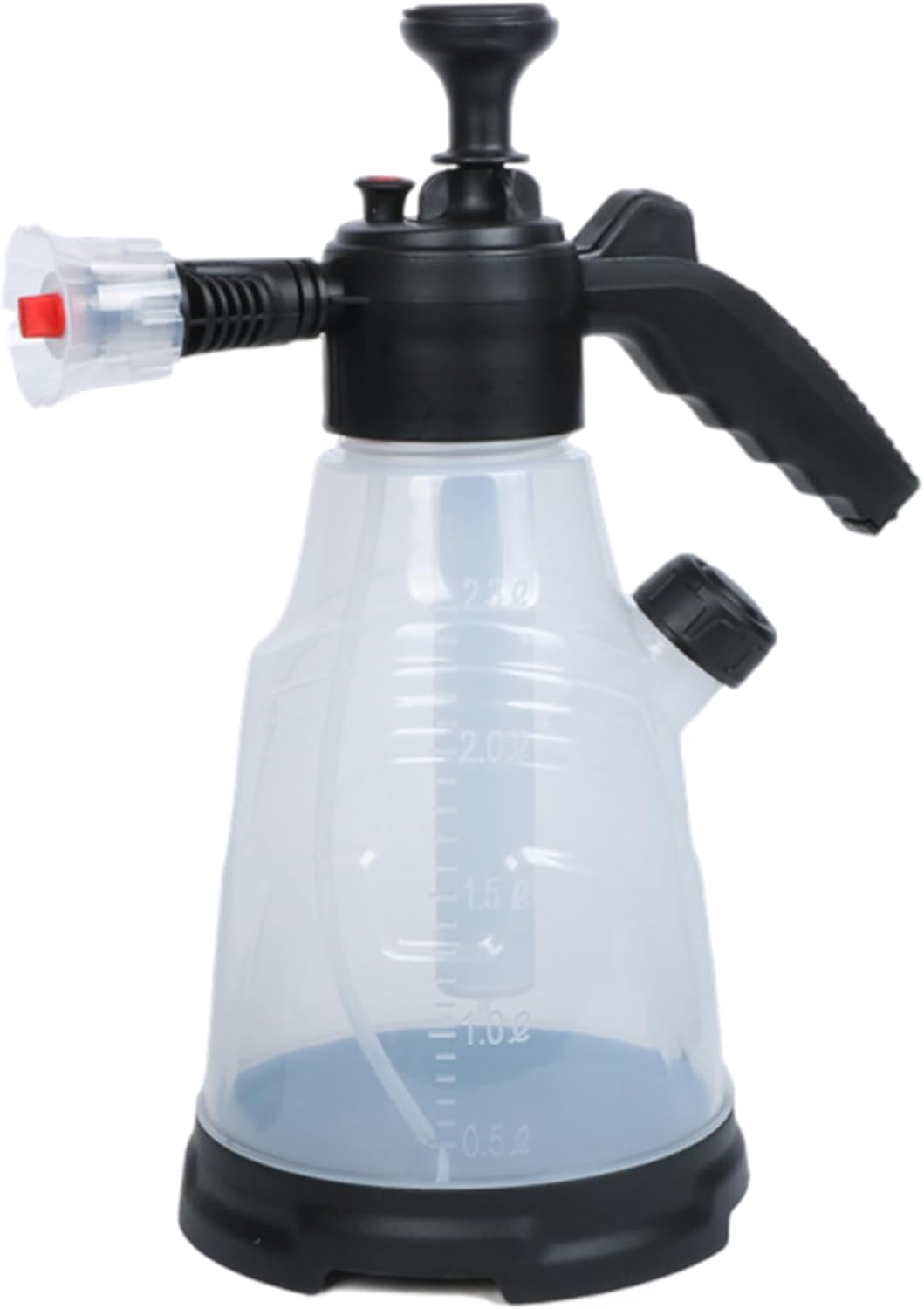 Pump Sprayer Foam Sprayer, 2.3L Thick Plastic Car Wash with 2 Nozzles Foaming Spray Bottle for Car, Garden, Home, Hotel Cleaning, White