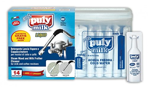asachimici: "Puly leche limpiador de vapor varita y espumador de leche – 14 viales, 0,85 Fluid onzas (25 ml) cada (Pack de 2) [importación italiana]