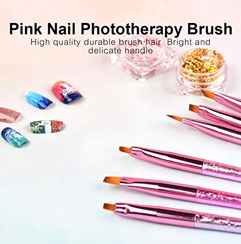 KADS Nail Gel Brushes Gradient Nail Art Brushes Set for Nylon UV Gel Painting (04)