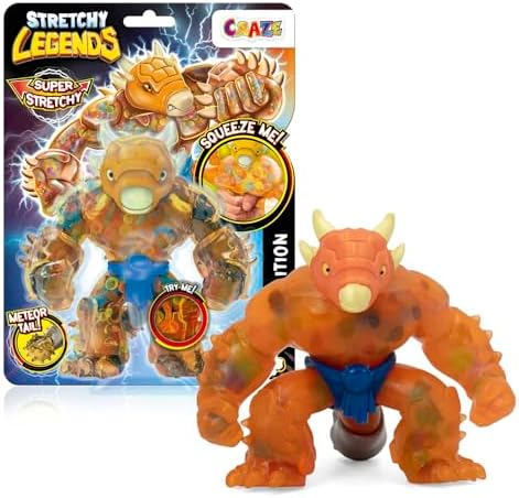 Stretchy Legends D'Molition - Elastische Actionfiguren für Kinder, Dehnbare Superhelden Figuren zu Sammeln mit Schleimfüllung