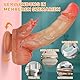 Realistische Vibratoren Dildo für Frauen, Anal Dildo Vibration mit 10 Vibrationen 7 Zungenlecken 7 SchubmaBnahmen, Sex Spielzeug für die Farue mit Heizung, Diloschwanz Vibrator Penis G Punkt