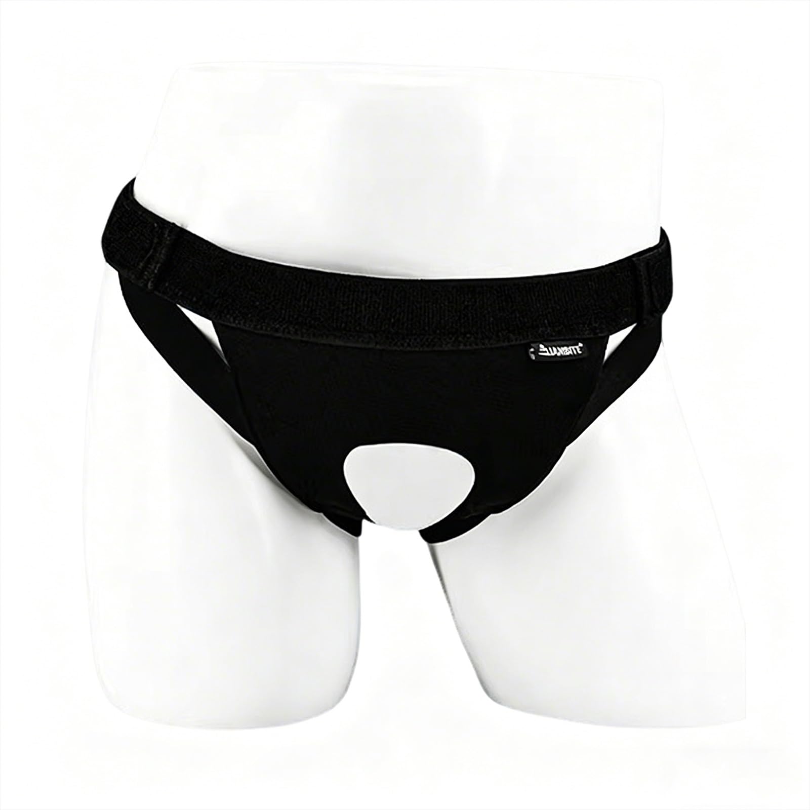 Cintura di Supporto for Ernia Inguinale da Uomo, Tutore Regolabile con Cuscinetti Compressivi, Tutore Traspirante for Ernie Inguinali Singole/doppie(Black,88-104cm)