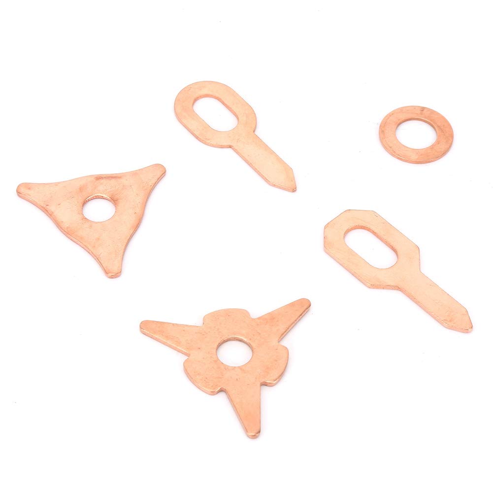 Dent tirant des Anneaux, 110pcs Dent tirant des Anneaux d'extracteur Triangle OT Rond pour Le kit de Soudure de réparation de carrosserie Kit de Soudure de Bricolage Triangle Dent tirant l'anneau