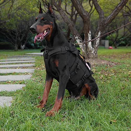 CBBPET Tactical Dog Harness No Pull,Reflective Military Dog Harness,Tactical Dog Vest with Molle & Sturdy Handle, Front… - Image 2