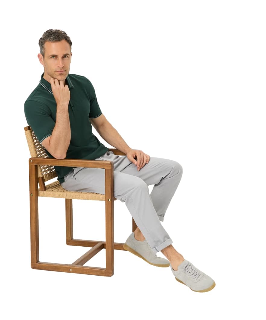 BRAX Koszulka polo Mężczyźni Style Pete Hi-flex Pique Pima Cotton