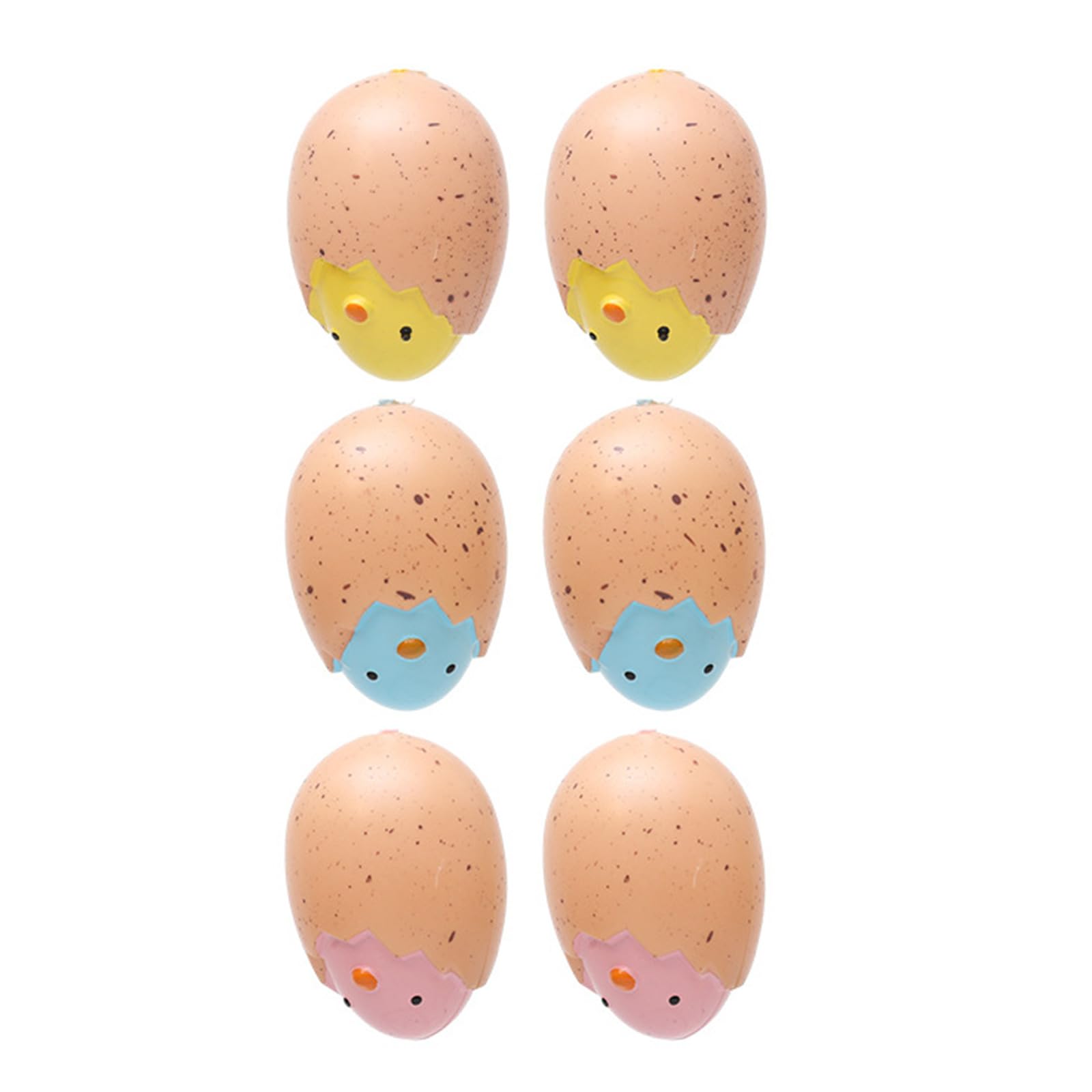 Kalttoy Section B 6Pcs Easter Eggs Colorful Chicken Painting Hangings Pendant Easter Eggs For Party Party Supplies Colorful Decorations
