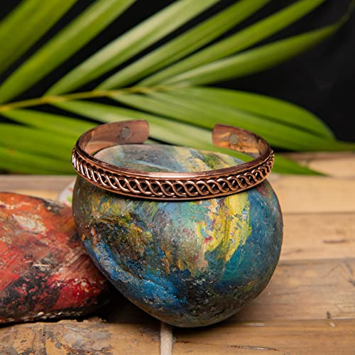 Image of Wonder Care Copper Hand Bracelet For Women And Men|Copper Bracelet Women|Magnetic Copper Bracelet|Copper Cuff Bracelet|Copper Bracelet for Men