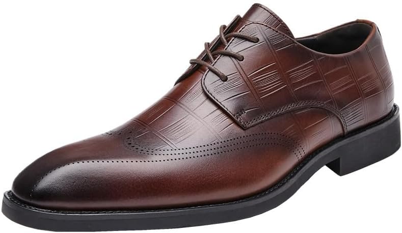 Men's Shoes Low-top Oxford Dress Shoes Derby Shoes Formal Business Non-Slip Suitable for Wedding Office