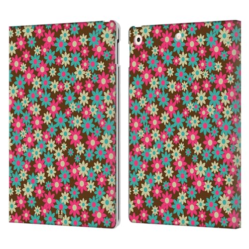 Étui portefeuille iPad 10.2 pour éviter les rayures avec style floral rose