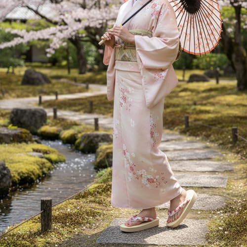 Zuecos de madera geta de diseño tradicional japonés con acabados robustos 7