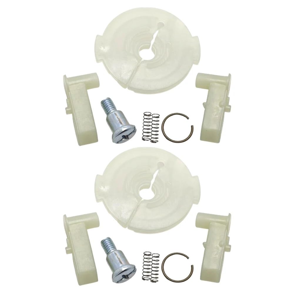 Kit de 2 unidades de guía de trinquete de arranque por retroceso con resorte de retorno por fricción for motor de cortacésped Honda GX120, GX160 y GX200. Pieza de repuesto.