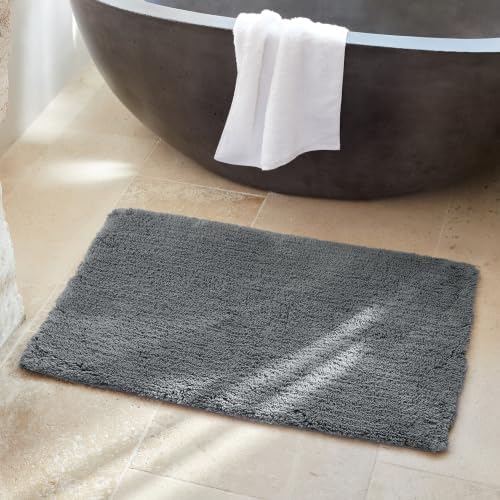 Coyuchi Shag Organic Bath Rug, Plush Shag Bath Mat