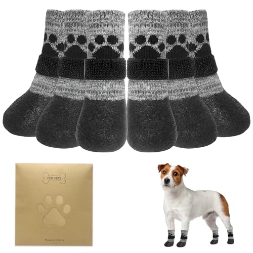 KOOLTAIL Dog Socks to Prevent Licking Paws for Hardwood Floors