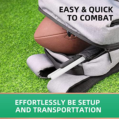 Ynszas 𝙉𝙀𝙒 Football Kicking Tee, Portable Field Goal Kicking Holder Stand, Kickoff Tee Compatible With All Football Sizes, Football Training Practice Equipment For Adult & Youth(White) #TOP4