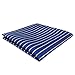 S&W SHLAX&WING Stripes Blue Pocket Square Fashion 12.6